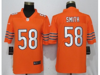 Chicago Bears 58 Smith Football Jersey Orange Vapor Untouchable Limited