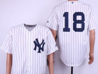 New York Yankees #18 Didi Gregorius Cool Base Jersey White