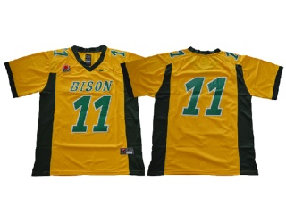 NCAA North Dakota State Bison 11 Carson Wentz Football Jersey Yellow