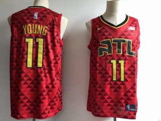 Atlanta Hawks #11 Trae Young Swingman Basketball Jersey Red