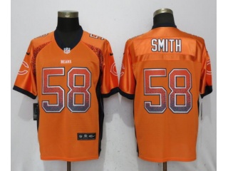 Chicago Bears 58 Roquan Smith Football Jersey Orange Drift Fashion