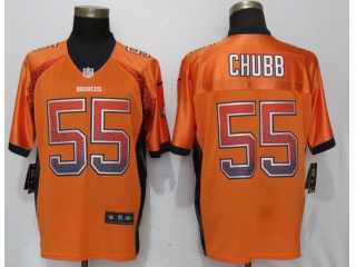Denver Broncos 55 Bradley Chubb Football Jersey Orange Drift Fashion Elite