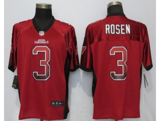 Arizona Cardicals 3 Josh Rosen Football Jersey Red Drift Fashion Elite