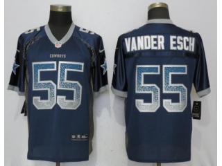 Dallas Cowboys 55 Leighton Vander Esch Football Jersey Blue Drift Fashion Elite