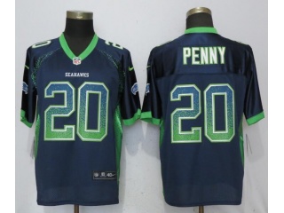 Seattle Seahawks 20 Rashaad Penny Football Jersey Blue Drift Fashion Elite