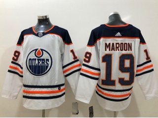 Adidas Edmonton Oilers #19 Patrick Maroon Hockey Jersey White embroidery