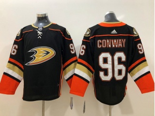 Adidas Anaheim Ducks #96 Charlie Conway Hockey Jersey Black