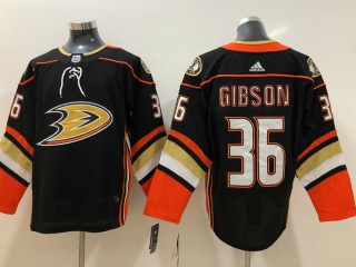Adidas Anaheim Ducks #36 John Gibson Hockey Jersey Black