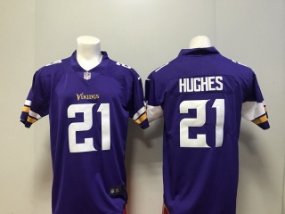 Minnesota Vikings #21 Mike Hughes Men's Vapor Untouchable Limited Jersey Purple