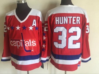 Washington Capitals #32 Dale Hunter CCM Hockey Jerseys Red