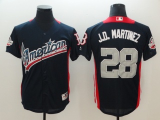 2018 MLB All-Star Navy #28 J.D. Martinez Home Run Derby American League Jersey