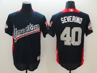 2018 MLB All-Star Navy #40 Luis Severino Home Run Derby American League Jersey