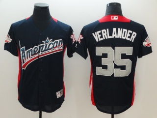 2018 MLB All-Star Navy #35 Justin Verlander Home Run Derby American League Jersey