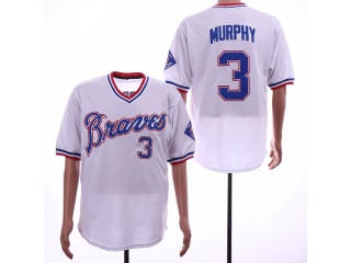 Atlanta Braves #3 Dale Murphy Throwback Jersey White