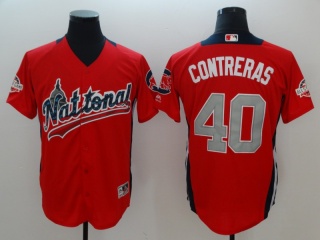 2018 MLB All-Star c#40 Willson Contreras Red Home Run Derby National League Jersey