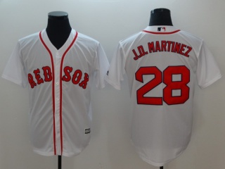 Boston Red Sox #28 J.D. Martinez Cool Base Jersey White