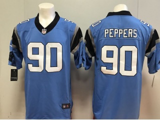 Carolina Panthers #90 Julius Peppers Men's Vapor Untouchable Limited Jersey Blue