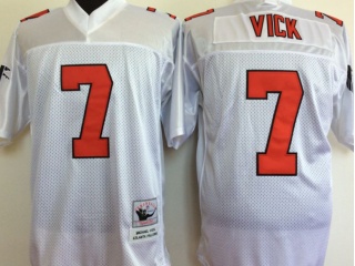 Atlanta Falcons #7 Michael Vick Throwback Football Jersey White