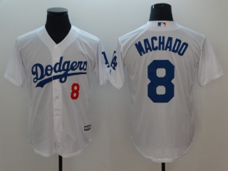 Los Angeles Dodgers #8 Manny Machado Cool Base Jersey White