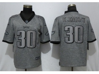 Philadelphia Eagles 30 Corey Clement Limited Football Jersey Gridiron Gray