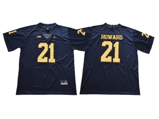 Michigan Wolverines 21 Desmond Howard College Football Jersey 2018 Navy Vapor