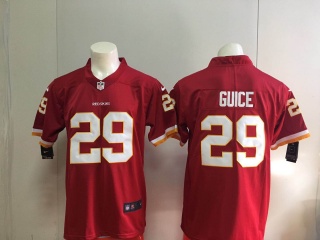 Washington Redskins 29 Derrius Guice Jersey Red Nike Game