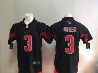 Arizona Cardinals 3 Josh Rosen Jersey Black Color Rush Limited