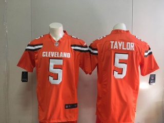 Cleveland Browns 5 Tyrod Taylor Jersey Orange Game