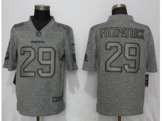 Miami Dolphins 29 Minkah Fitzpatrick Football Jersey Gridiron Gray Limited