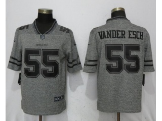 Dallas Cowboys #55 Leighton Vander Esch Football Jersey Gridiron Gray Limited
