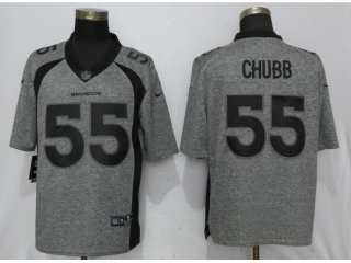 Denver Broncos 55 Bradley Chubb Football Jersey Gridiron Gray Limited