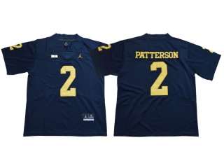 NCAA Michigan Wolverines 2 Shea Patterson Football Jersey Navy Blue