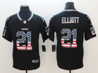 Dallas Cowboys #21 Ezekiel Elliott USA Fashion Vapor Limited Jersey Black