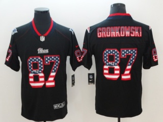 New England Patriots #87 Rob Gronkowski USA Fashion Vapor Limited Jersey Black