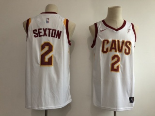 Nike Cleveland Cavaliers 2 Collin Sexton Swingman Jersey White