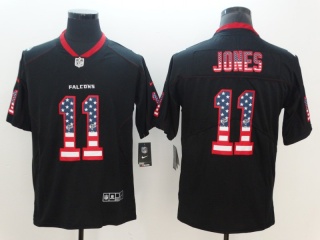 Atlanta Falcons #11 Julio Jones USA Flag Vapor Limited Jersey Black