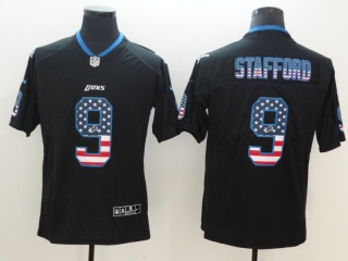 Detroit Lions #9 Matthew Stafford USA Flag Vapor Limited Jersey Black