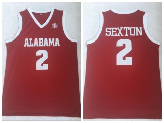 Alabama Crimson Tide 2 Collin Sexton Basketball Jersey Red