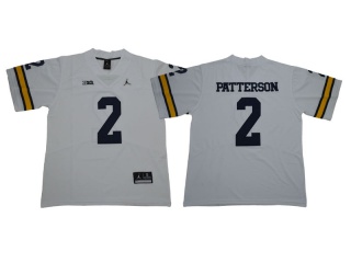 NCAA Michigan Wolverines 2 Shea Patterson Football Jersey White