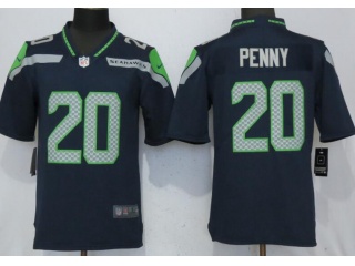Seattle Seahawks #20 Rashaad Penny Vapor Untouchable Limited Jersey Blue