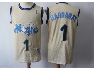 Orlando Magic #1 Penny Hardaway Throwback Jersey Cream