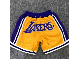 Los Angeles Lakers Gold Throwback Short