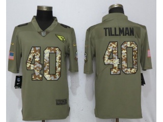 Arizona Cardinals 40 Pat Tillman Jersey Olive Camo Salute To Service Limited