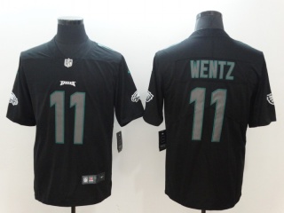 Philadelphia Eagles #11 Carson Wentz Impact Vapor Untouchable Limited Jersey Black