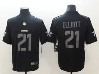 Dallas Cowboys #21 Ezekiel Elliott Impact Vapor Untouchable Limited Jersey Black
