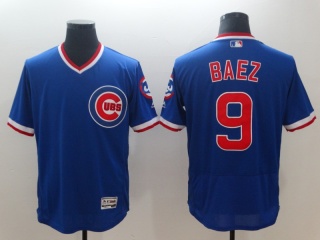 Chicago Cubs #9 Javier Baez Pullover Flexbase Jersey Blue