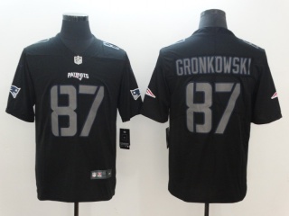 New England Patriots #87 Rob Gronkowski Impact Vapor Untouchable Limited Jersey Black