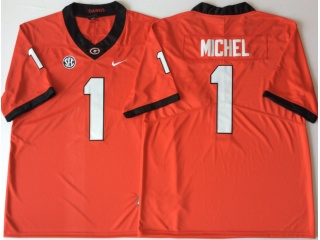 Georgia Bulldogs #1 Sony Michel Limited Jerseys Red