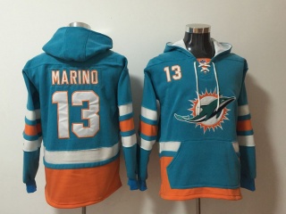 Miami Dolphins 13 Dan Marino Football Hoodie Green