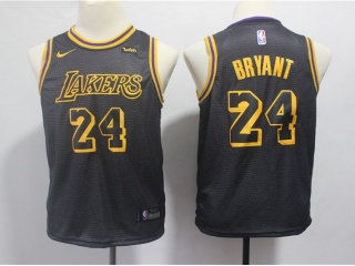 Youth Nike Los Angeles Lakers 24 Kobe Bryant Jersey Black